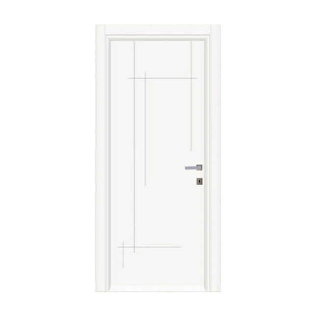Ușă de interior albă APN146 cu toc reglabil – complet echipată