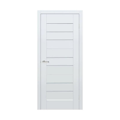 Ușă interior Bit 06 White Silk Mat – complet echipată, cu toc reglabil și design alb mat mătăsos