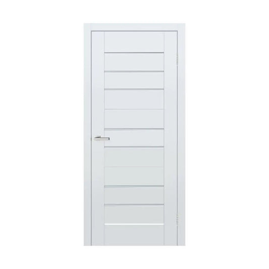 Ușă interior Bit 06 White Silk Mat – complet echipată, cu toc reglabil și design alb mat mătăsos