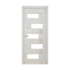 Ușă interior Rino 16 Shalet Oak – complet echipată, cu sticlă verticală și toc reglabil