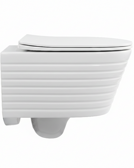 Vas WC Suspendat Rimless – Alb Lucios Striat