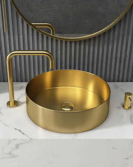 Lavoar Modern din Inox pentru Blat 3811-Gold