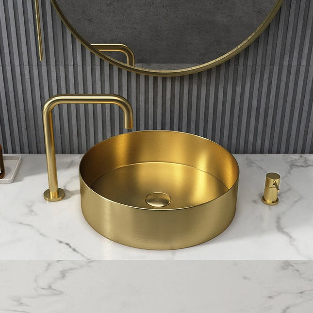 Lavoar Modern din Inox pentru Blat 3811-Gold