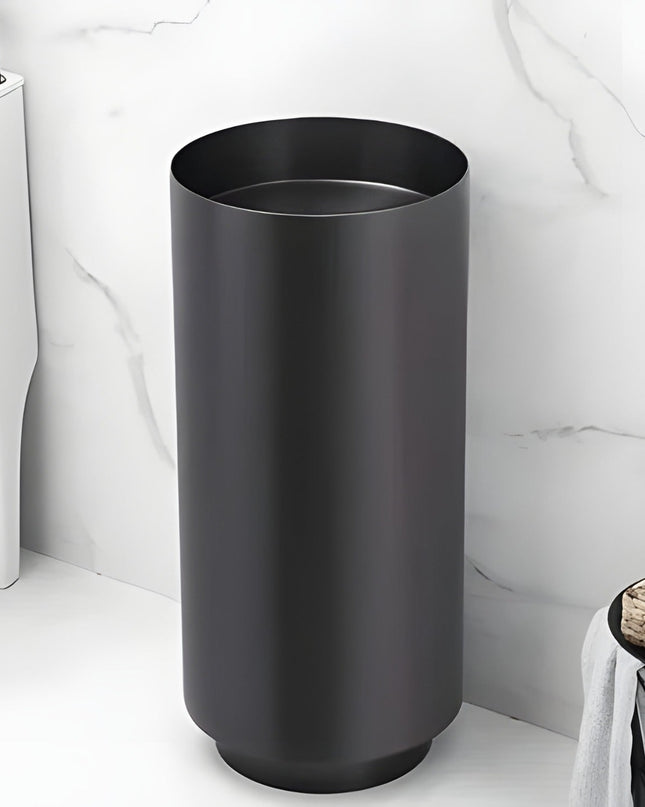 Lavoar Freestanding din Inox Elegant cu Bază Mată- 3883 Black-Black 38110-B