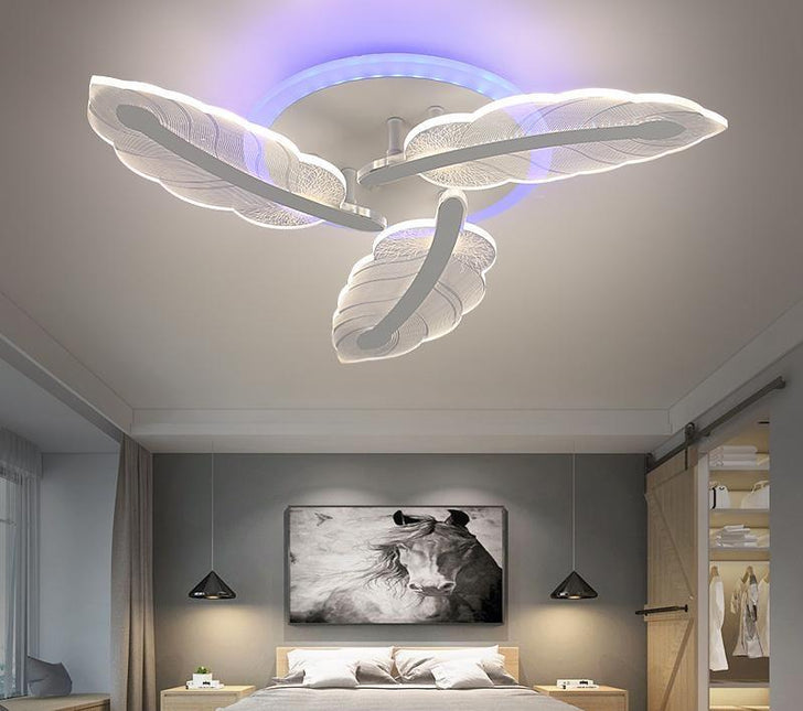 Lustră LED RGB cu Telecomandă WiFi 2.4G – Iluminat Inteligent și Atmosferă Personalizată - 9244/3 WT/RGB