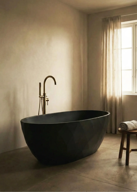 Cada din acril freestanding elaya JL6815 negru mat