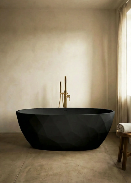 Cada din acril freestanding elaya JL6815 negru mat