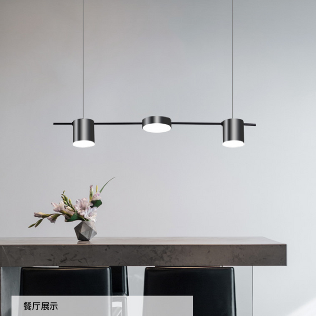 Lustra LED Black Design 3,G3849/2+1 BK suspendata,cu telecomanda, 30W, 1500lm, negru, cu trei tipuri de lumina