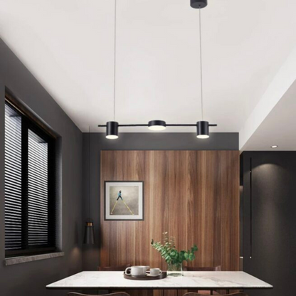 Lustra LED Black Design 3,G3849/2+1 BK suspendata,cu telecomanda, 30W, 1500lm, negru, cu trei tipuri de lumina