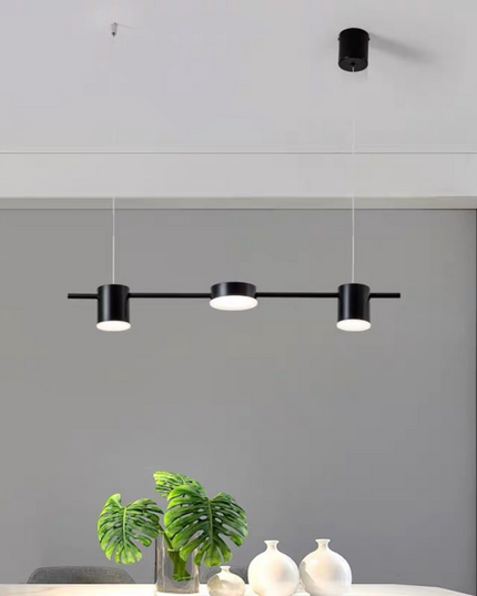 Lustra LED Black Design 3,G3849/2+1 BK suspendata,cu telecomanda, 30W, 1500lm, negru, cu trei tipuri de lumina