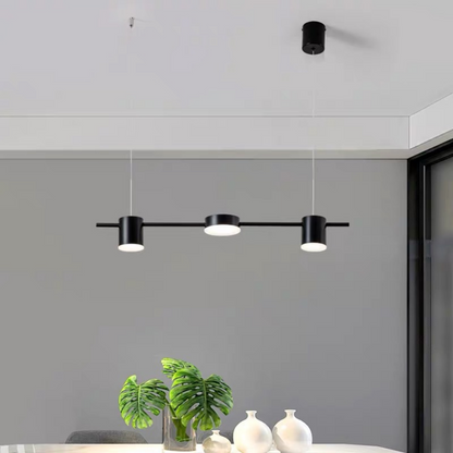 Lustra LED Black Design 3,G3849/2+1 BK suspendata,cu telecomanda, 30W, 1500lm, negru, cu trei tipuri de lumina