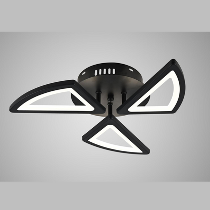 Lustra LED Ceiling Triangle 1, cu telecomanda, 60W, negru, cu trei tipuri de lumina G3858/X3 BK