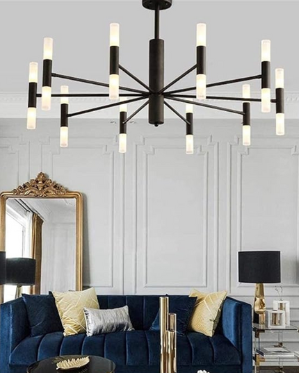 Lustra LED Creative Modern, bec G4, stil minimalist, negru G3870/20 BK