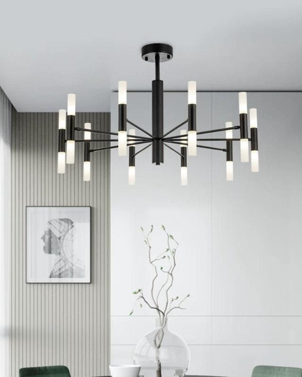 Lustra LED Creative Modern, bec G4, stil minimalist, negru G3870/20 BK