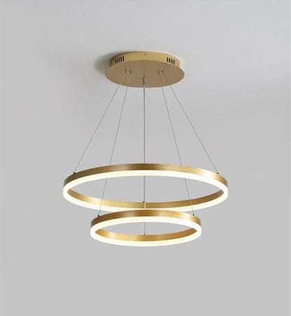Lustra LED Modern Circular,cu telecomanda, 100W, 5000lm, auriu , cu trei tipuri de lumina C 5205/2 GD