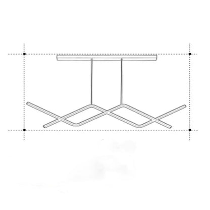 Lustra LED Modern Infinity G23530 GD, suspendata, cu telecomanda, 56W, 2850lm, auriu, cu trei tipuri de lumina