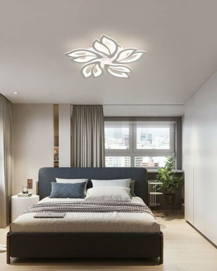 Lustra Led Cinci Petale, 110W, 5 Brate Si Telecomanda, Intensitate Reglabila S 5162/5