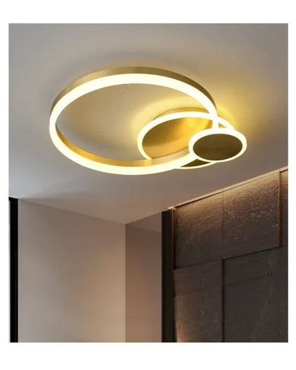 Lustra Led Cu Telecomanda 120W, Aurie cu Intensitate Reglabila T2232 AURIU