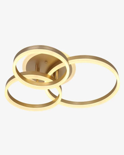 Lustra Led Cu Telecomanda 200W, Aurie cu Intensitate Reglabila 5185/500+400+300 GD