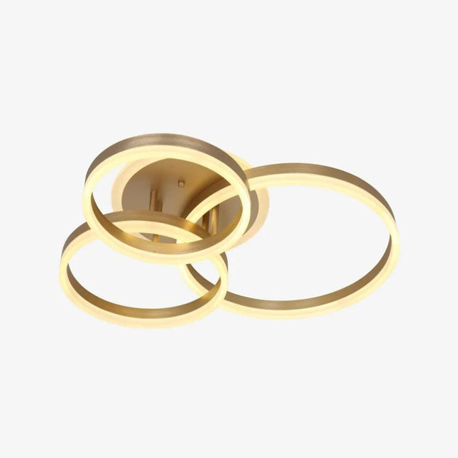 Lustra Led Cu Telecomanda 200W, Aurie cu Intensitate Reglabila 5185/500+400+300 GD