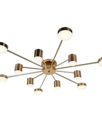 Lustra Led cu telecomanda, 3 Tipuri de Lumina, Intensitate Reglabila, 120W, G3867/Bronz