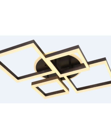 Lustra Led Square Impression Maro 240W, Cu 4 Brate Si Telecomanda 5190/2+2 CF
