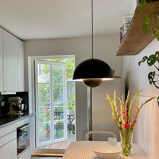 Lustra pe cablu Creative Pendant, stil minimalist, negru, E27, max 60W 9202/230MM BK