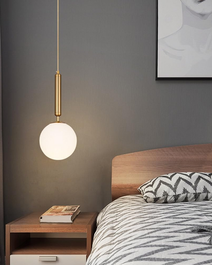 Lustra pe cablu Shiny Glow, stil minimalist, auriu, E27, max 60W DF107/1 GD