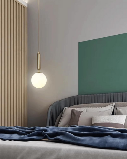 Lustra pe cablu Shiny Glow, stil minimalist, auriu, E27, max 60W DF107/1 GD