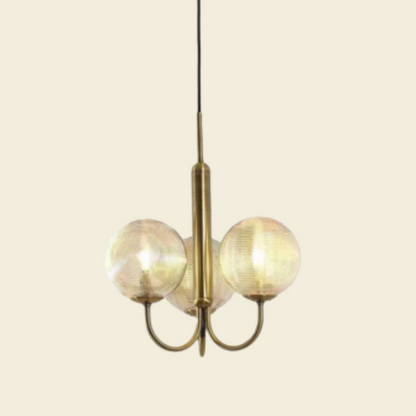 Lustra pe cablu Stylish Golden, stil minimalist, auriu, E27, max 60W MX132/3
