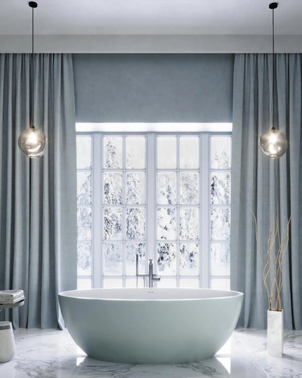 Cadă din compozit albă mată Madonna