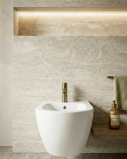 Bideu Suspendat Ceramic White Glossy