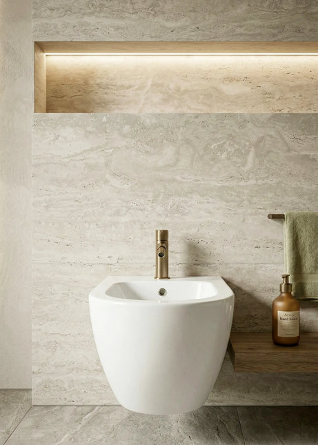 Bideu Suspendat Ceramic White Glossy