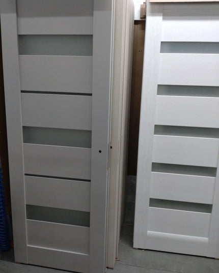 Ușă de interior ML 22 – Design cu fâșii orizontale și sticlă  / Millenium - Carlo Porte