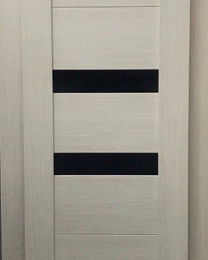 Ușă interior ML-53 – Modernă, cu inserții elegante din sticlă satinată / Millenium - Carlo Porte