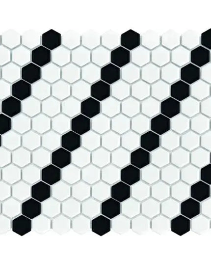 Mozaic Mini Hexagon B&W Lean 26×30