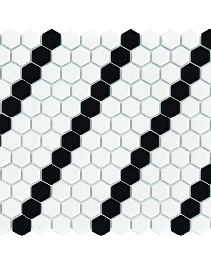 Mozaic Mini Hexagon B&W Lean 26×30