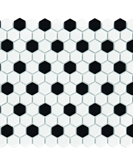 Mozaic Mini Hexagon B&W Mix 30×26