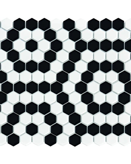 Mozaic Mini Hexagon B&W Nano 30×26