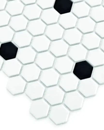 Mozaic Mini Hexagon B&W Spot 30×26