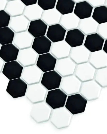 Mozaic Mini Hexagon B&W Lace 26×30