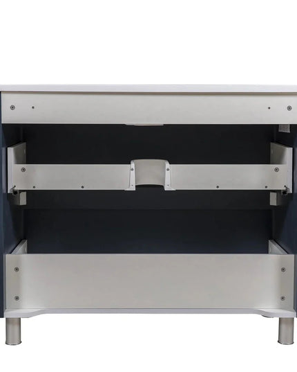 Mobilier de baie pe pardoseală Accent albastru mat