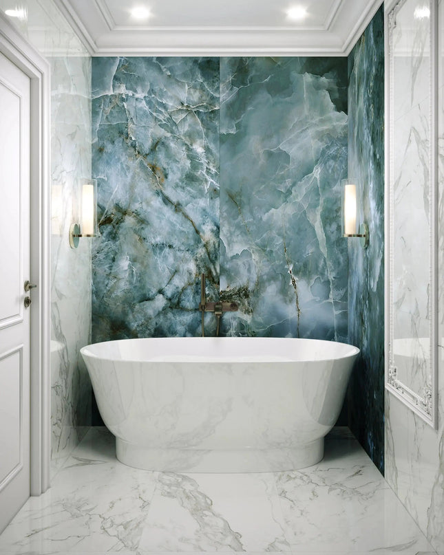 Cadă din compozit albă lucioasă Molly