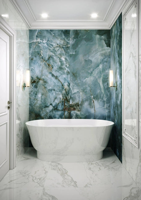 Cadă din compozit albă mată Molly