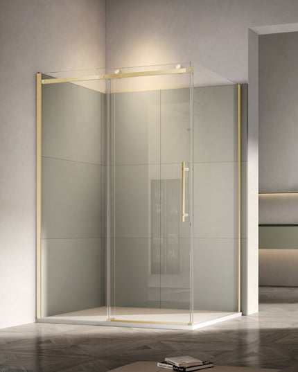 Cabină de duș walk-in culisant cu soft-close sticlă NANO 8 mm 120x80 cm