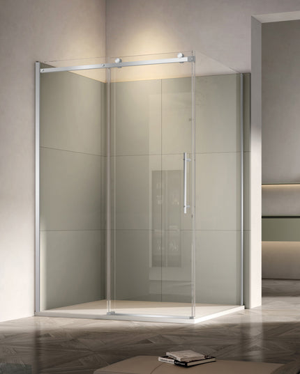 Cabină de duș walk-in culisant cu soft-close sticla NANO 8 mm 120x80 cm