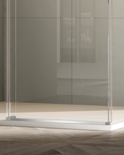 Cabină de duș walk-in culisant cu soft-close sticlă NANO 8 mm 120x80 cm