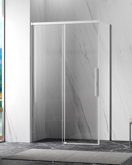 Cabină de duș colț culisant cu sticlă NANO 8mm soft-close 120x80 cm
