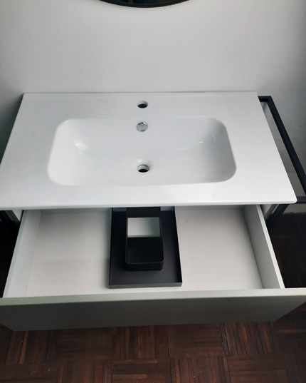 Mobilier de baie suspendat Lov, White