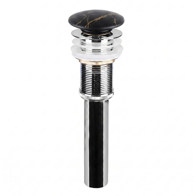 Ventil lavoar tip pop-up cu capac ceramic marmorat negru